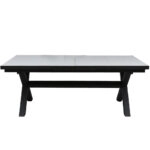 SORPRESA ΤΡΑΠΕΖΙ TERRAZZO ΓΚΡΙ ΣΚΟΥΡΟ 202x101xH77cm