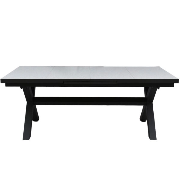 SORPRESA ΤΡΑΠΕΖΙ TERRAZZO ΓΚΡΙ ΣΚΟΥΡΟ 202x101xH77cm