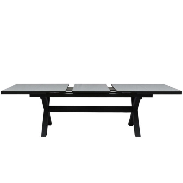 SORPRESA ΤΡΑΠΕΖΙ TERRAZZO ΓΚΡΙ ΣΚΟΥΡΟ 202x101xH77cm