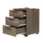 Κομοδίνο Roco Megapap χρώμα καρυδί 40x39x57εκ.