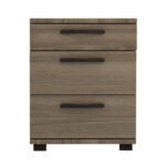 Κομοδίνο Roco Megapap χρώμα καρυδί 40x39x57εκ.