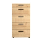 Συρταριέρα Helia Megapap χρώμα φυσικό οξιάς 60x44x108εκ.