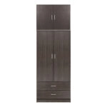 ΝΤΟΥΛΑΠΑ REINA HM21061.01 2ΦΥΛΛΗ ΜΕ ΠΑΤΑΡΙ & 2 ΣΥΡΤΑΡΙΑ-ΜΕΛΑΜΙΝΗ ZEBRANO 80x42x241Υεκ