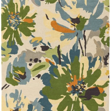 ΧΑΛΙ ASIATIC LONDON REEF FLORAL GREEN MULTI RF11