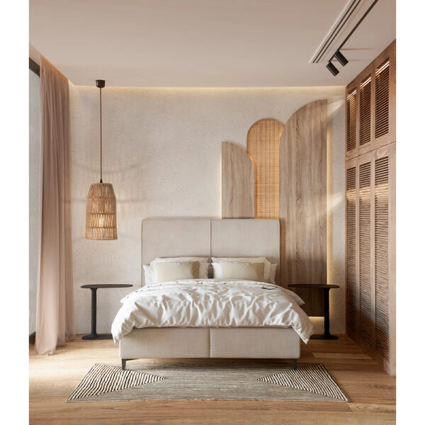 MORE   MORE ΚΡΕΒΑΤΙ ΜΕ ΑΠΟΘΗΚ. ΧΩΡΟ (ΓΙΑ ΣΤΡΩΜΑ 160x200cm) WHITE SMOOTH 07-957 207x160xH120cm