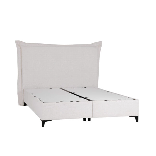 LONGWAVE ΚΡΕΒΑΤΙ ΜΕ ΑΠΟΘΗΚ. ΧΩΡΟ (ΓΙΑ ΣΤΡΩΜΑ 160x200cm) OFF WHITE 06-900 214x180x140