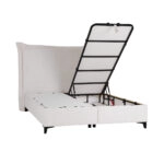 LONGWAVE ΚΡΕΒΑΤΙ ΜΕ ΑΠΟΘΗΚ. ΧΩΡΟ (ΓΙΑ ΣΤΡΩΜΑ 160x200cm) OFF WHITE 06-900 214x180x140