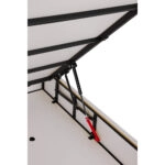 LONGWAVE ΚΡΕΒΑΤΙ ΜΕ ΑΠΟΘΗΚ. ΧΩΡΟ (ΓΙΑ ΣΤΡΩΜΑ 160x200cm) OFF WHITE 06-900 214x180x140