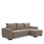 Καναπές Κρεβάτι Γωνιακός ArteLibre HARPER Αναστρέψιμος Taupe 271x160x94cm