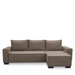 Καναπές Κρεβάτι Γωνιακός ArteLibre HARPER Αναστρέψιμος Taupe 271x160x94cm