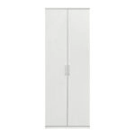 Ντουλάπα Δίφυλλη  REIDUN Λευκό Μοριοσανίδα 60x50x195cm