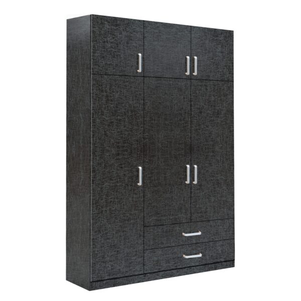 Ντουλάπα  BENGTA Μαύρο Μοριοσανίδα 150x60x240cm