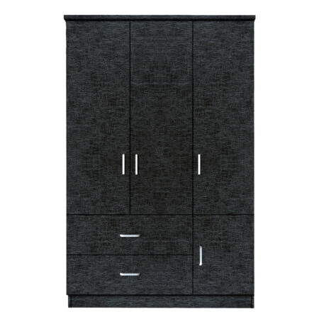 Ντουλάπα TUBEROSA Μαύρο Μοριοσανίδα 120x50x180cm