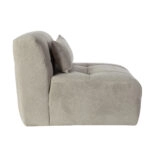 Artekko Sofia Ανοιχτό Γκρι Μπουκλέ Πολυθρόνα (70x95x75)cm