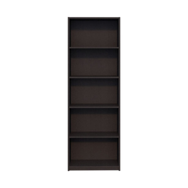 Βιβλιοθήκη μελαμίνης Max  χρώμα ανθρακί 58x23x170εκ.