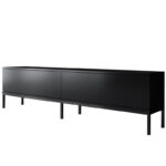Έπιπλο τηλεόρασης Lord Megapap χρώμα μαύρο 180x30x47εκ.