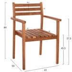 ΠΟΛΥΘΡΟΝΑ ΤΡΑΠΕΖΑΡΙΑΣ HENDER HM6329 ΞΥΛΟ ΤΕΑΚ ΣΕ ΦΥΣΙΚΟ 61x59x89Υεκ.