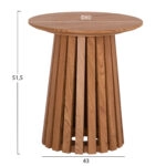 ΤΡΑΠΕΖΑΚΙ ΒΟΗΘΗΤΙΚΟ TALBERT HM18025 MDF ΣΕ ΦΥΣΙΚΟ ΞΥΛΟΥ Φ45x50,5Υεκ.