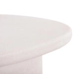 ΤΡΑΠΕΖΙ ΣΑΛΟΝΙΟΥ ΟΒΑΛ ΣΕΙΡΑ SANTORINI HM18054 MDF ΣΕ ΥΠΟΛΕΥΚΟ ΧΡΩΜΑ 54x54,5x40Υεκ