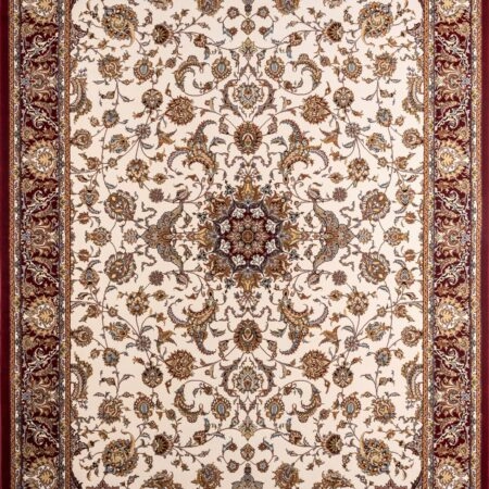 ΧΑΛΙ ROYAL SILK 003/C CREAM-RED - 160cm x 235cm