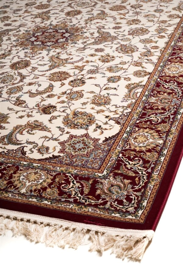 ΧΑΛΙ ROYAL SILK 003/C CREAM-RED - 160cm x 235cm