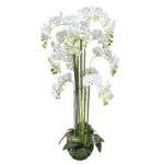 ΦΥΤΟ ΟΡΧΙΔΕΑ ΛΕΥΚΟ ΑΝΘΗ REAL TOUCH - Υ135cm 1/ΚΙΒ