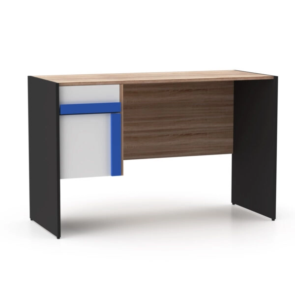 Γραφείο Alex Γραφίτης-Λευκό-Σονόμα 124x60x76εκ