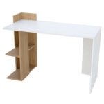 Γραφείο HO SHELF Λευκό-με Φυσικό Μοντέρνα Σχεδίαση 120x55x85εκ