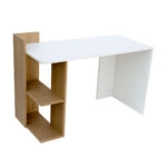 Γραφείο HO SHELF Λευκό-με Φυσικό Μοντέρνα Σχεδίαση 120x55x85εκ