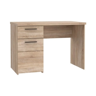 Γραφείο Solo 110 Sonoma με Wenge και MDF Καμπυλωτό τελείωμα στις πόρτες 110x60x76εκ