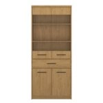 Βιτρίνα Pavi Βελανιδιά 84.3x33.8x197.2cm