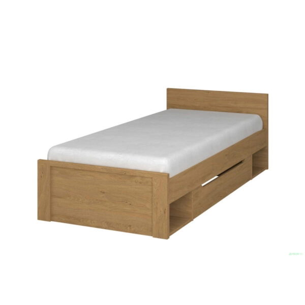 Κρεβάτι Pavi Μονό Βελανιδιά με πάτωμα 900x200cm