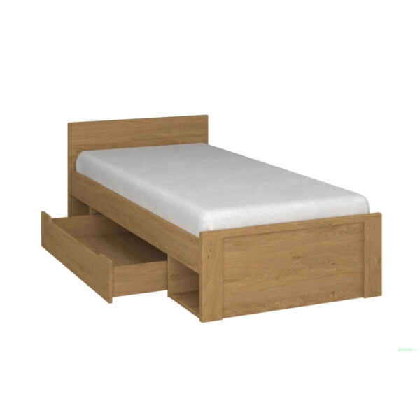 Κρεβάτι Pavi Μονό Βελανιδιά με πάτωμα 900x200cm