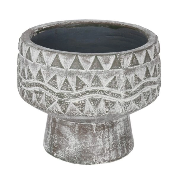 Artekko Pot Κασπώ από Τερακότα σε Γκρι Πατίνα (25x25x20.5)cm