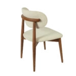 BOMONTI CHAIR WALNUT LIGHT  LEGS  MAZZ FABRIC  SALONA V 24