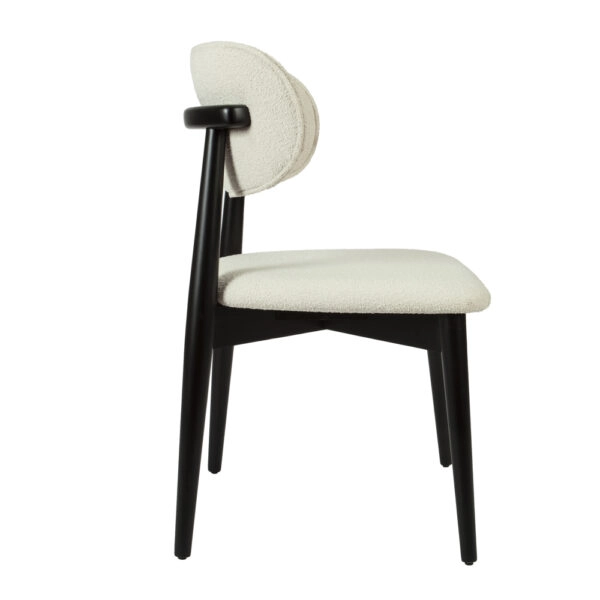 BOMONTI CHAIR BLACK MAT LEGS MAZZ FABRIC SALONA V 09