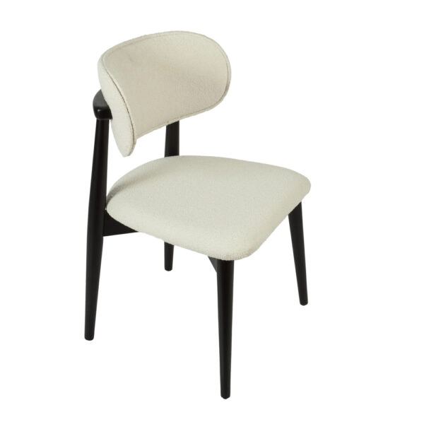 BOMONTI CHAIR BLACK MAT LEGS MAZZ FABRIC SALONA V 09