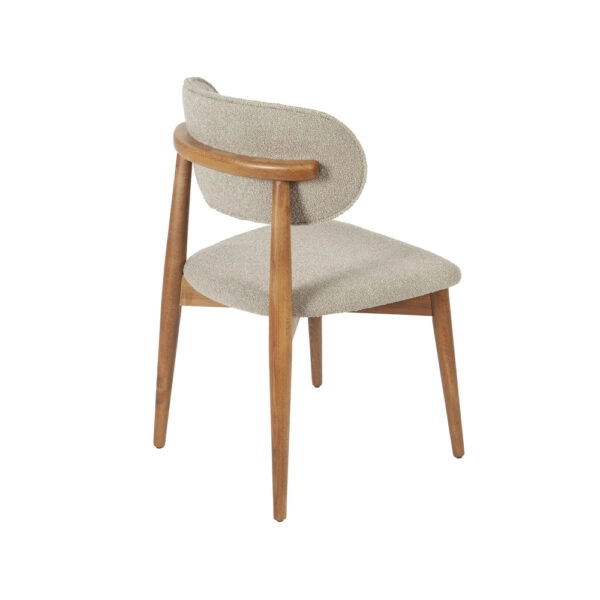 BOMONTI CHAIR WALNUT LIGHT LEGS MAZZ FABRIC SALONA V 25