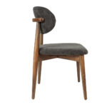 BOMONTİ CHAİR WALNUT NATURAL LEGS MAZZ FABRİC SALONA V 23