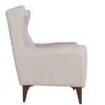 Artekko Rosie Μπεζ Υφασμάτινη Μπερζέρα (80x70x100)cm