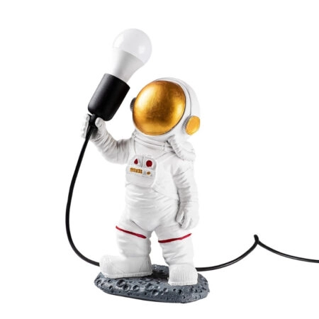 Φωτιστικό επιτραπέζιο Astronaut Megapap E27 πολυεστερικό χρώμα λευκό 20x15x32εκ.