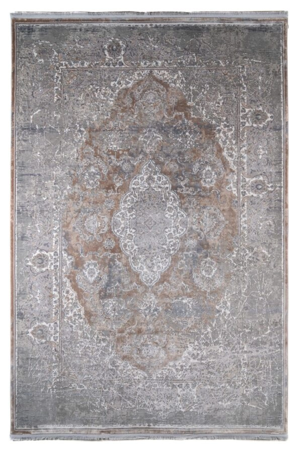 ΧΑΛΙ LUXURIOUS SILK 5991 GREY BEIGE - 160cm x 230cm