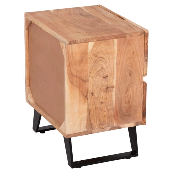 ΚΟΜΟΔΙΝΟ ALICIA ΑΠΟ ΜΑΣΙΦ ΞΥΛΟ ΑΚΑΚΙΑΣ HM8360.11 45x35x56Y εκ.