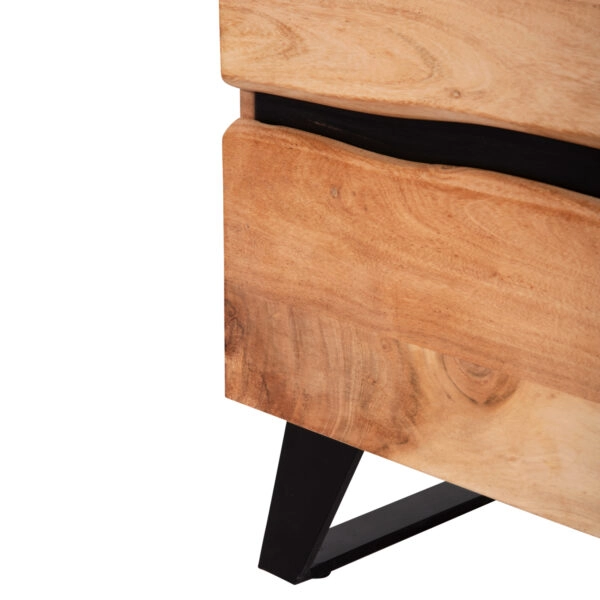 ΚΟΜΟΔΙΝΟ ALICIA ΑΠΟ ΜΑΣΙΦ ΞΥΛΟ ΑΚΑΚΙΑΣ HM8360.11 45x35x56Y εκ.