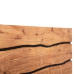 ΚΡΕΒΑΤΙ ALICIA ΑΠΟ ΜΕΤΑΛΛΟ ΚΑΙ ΜΑΣΙΦ ΞΥΛΟ ΑΚΑΚΙΑΣ 212x180x94Yεκ.(ΣΤΡΩΜΑ 160Χ200)HM8359.11