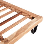 ΚΡΕΒΑΤΙ ALICIA ΑΠΟ ΜΕΤΑΛΛΟ ΚΑΙ ΜΑΣΙΦ ΞΥΛΟ ΑΚΑΚΙΑΣ 212x180x94Yεκ.(ΣΤΡΩΜΑ 160Χ200)HM8359.11