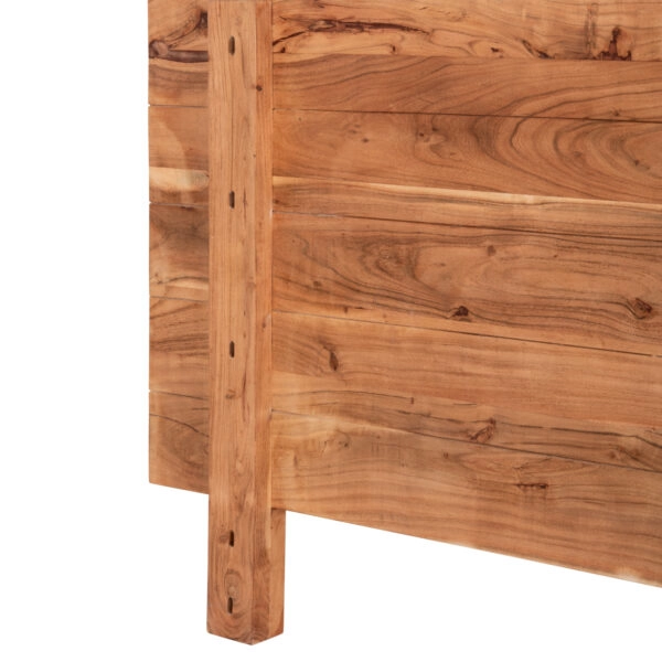 ΚΡΕΒΑΤΙ ALICIA ΑΠΟ ΜΕΤΑΛΛΟ ΚΑΙ ΜΑΣΙΦ ΞΥΛΟ ΑΚΑΚΙΑΣ 212x180x94Yεκ.(ΣΤΡΩΜΑ 160Χ200)HM8359.11