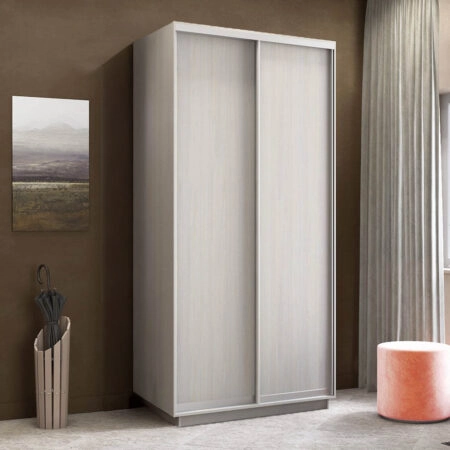 Ντουλάπα Diamont Λευκό 120x60x220cm