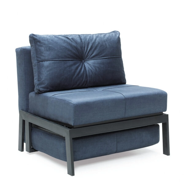 Πολυθρόνα OLIVER Σκούρο Μπλε 87x93x90cm