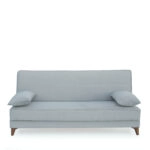 Καναπές Κρεβάτι Τριθέσιος  LEO Ανοιχτό Γκρι 190x84x86cm